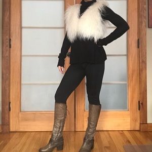 Adrienne Landau Mongolian Vest Size S